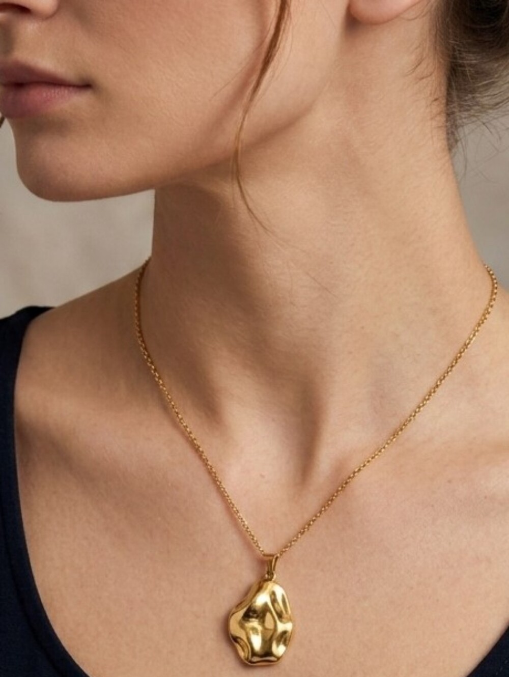 Gold Stainless Steel Necklace